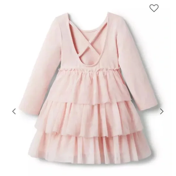 Janie and Jack Blush Tiered Tulle Dress - Picture 2 of 6